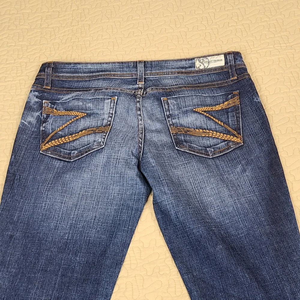 Dylan George Lucy distressed slim fit ankle zip jeans size 30 - Picture 8 of 12